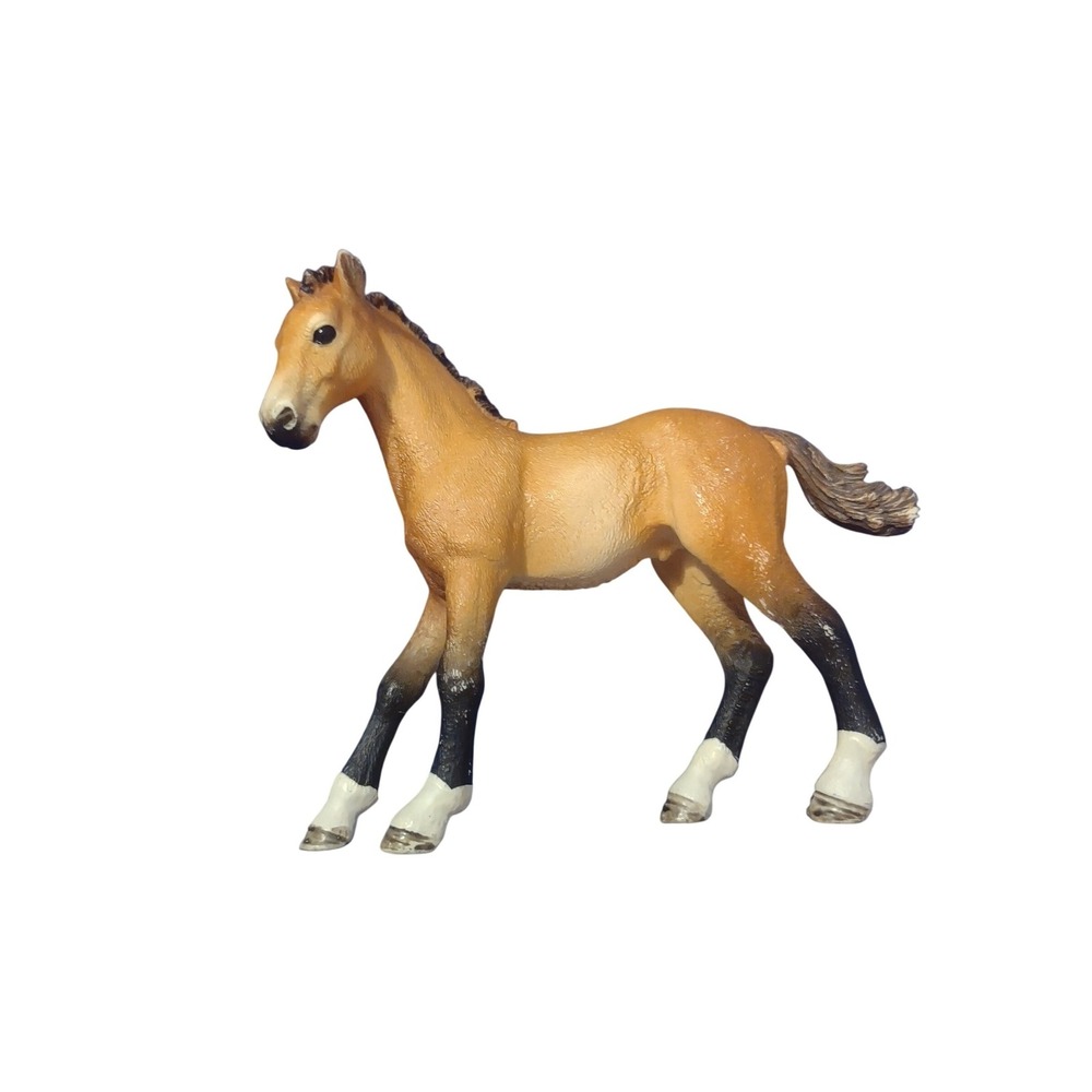 Schleich Horse‎ Foal Figurine Buckskin Dun Collectible Animal Toy Figure